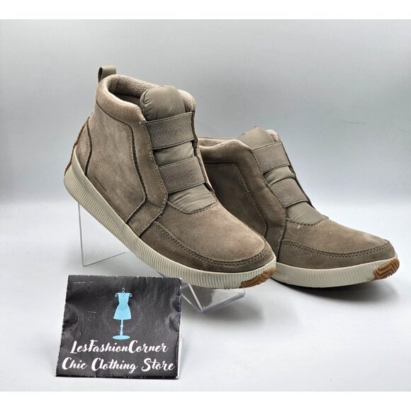 Sorel Women's Beige Suede Leather Waterproof  Out N About Plus Mid Size 10 2868 - Picture 12 of 16